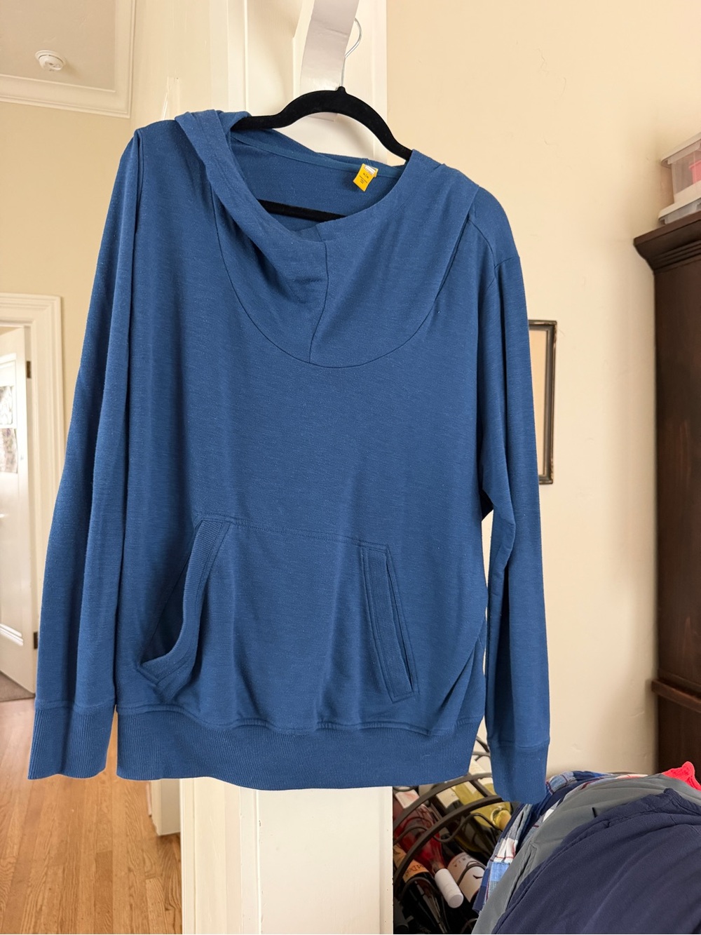 Lole Deep Blue Lightweight Hooded Sweatshirt